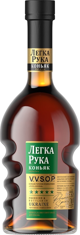 Коньяк ТМ Легка Рука 5 зір 0,5л 40% ОКЗ